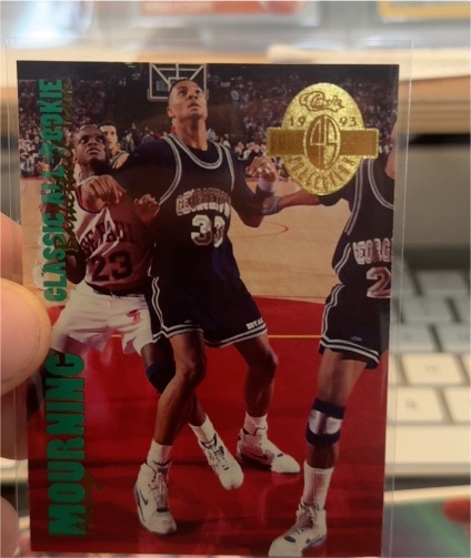 1993 Classic Four Sport Collection #316 Alonzo Mourning Georgetown Hoyas — front