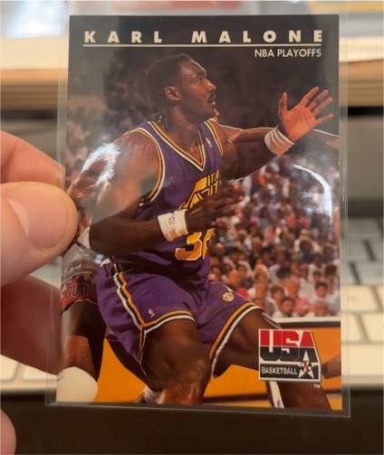 1992 SkyBox USA Basketball NBA Playoffs #51 Karl Malone — front