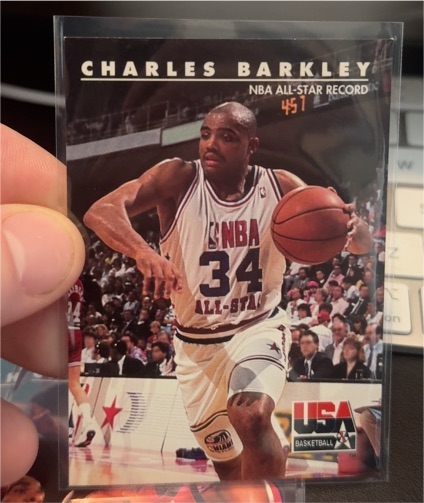 1992 SkyBox USA Basketball #7 Charles Barkley NBA All-Star Record — front
