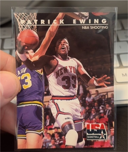 1992 Skybox USA #26 Patrick Ewing NBA Shooting — front