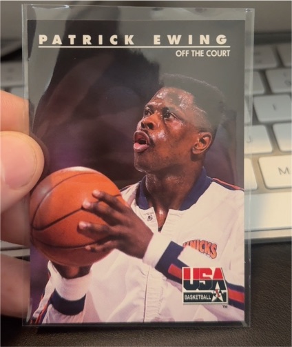 1992 Skybox USA #23 Patrick Ewing Off The Court — front