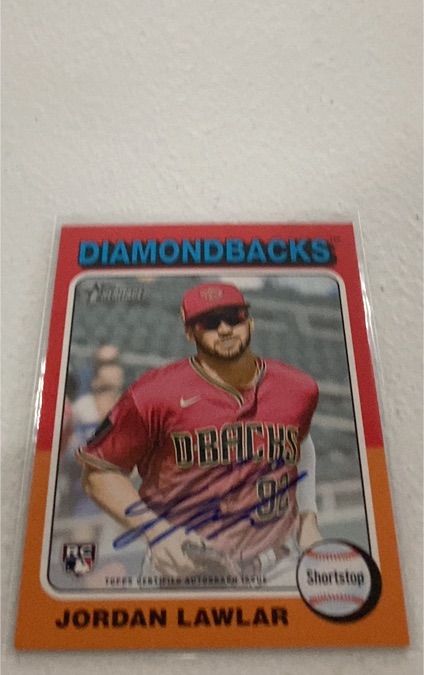 2024 Topps Heritage #429 Jordan Lawlar — front