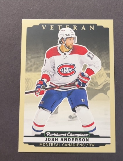 2022-23 Upper Deck Parkhurst Champions #141 Josh Anderson — front