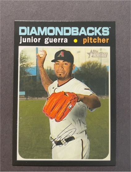 2020 Topps Heritage #583 Junior Guerra — front