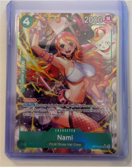 One Piece Card Game OP14-031 Nami Alternate Art — front