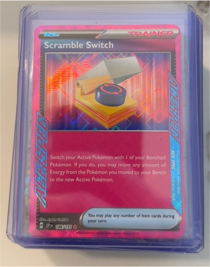 2024 Pokémon Scarlet & Violet Surging Sparks #186 Scramble Switch — front