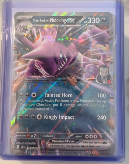 2023 Pokémon TCG SV: Destined Rivals #119 Team Rocket's Nidoking ex — front