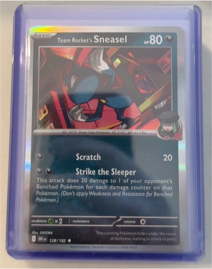 Team Rocket's Sneasel SV10: Destined Rivals #128/182 — front
