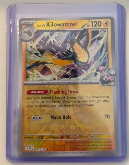 2025 Pokémon Journey Together #55 Iono's Kilowattrel — front