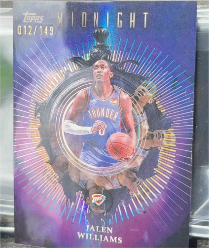 2025 Topps Midnight #012 Jalen Williams — front