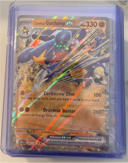 Cynthia's Garchomp ex 104/182 Sv10: Destined Rivals — front