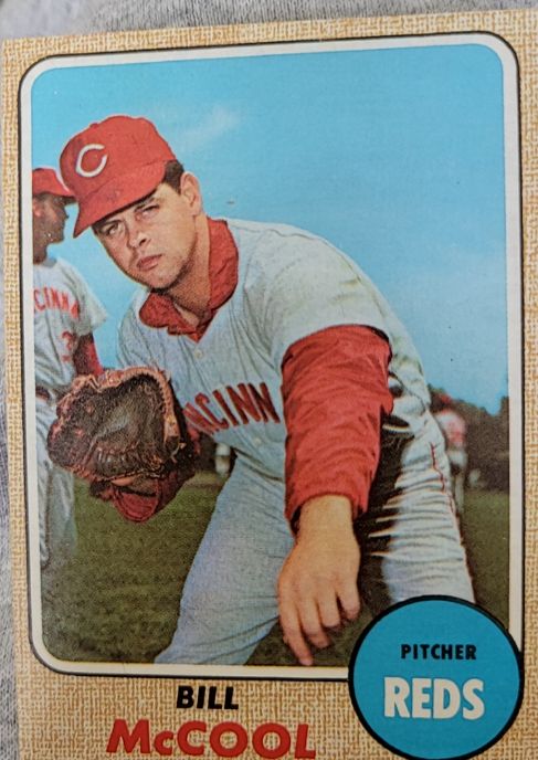 1968 Topps #597 Bill McCool Cincinnati Reds — front