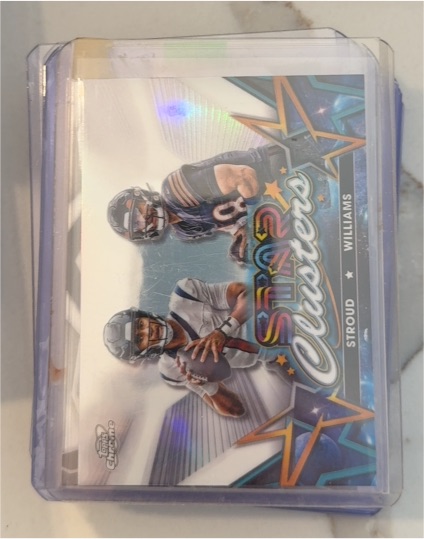 2024 Topps Cosmic Chrome Star Clusters #SCL-11 C.J. Stroud, Caleb Williams — front
