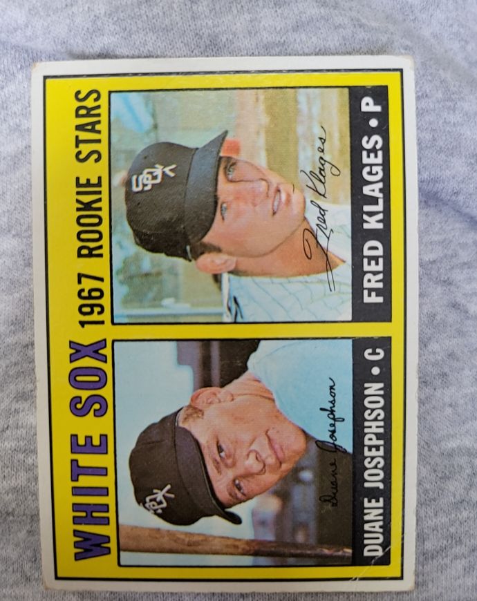 1967 Topps #373 White Sox Rookie Stars Duane Josephson / Fred Klages — front