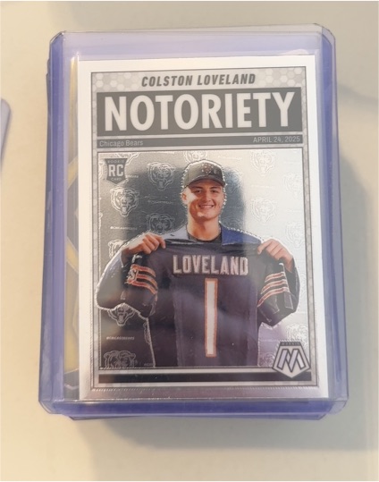 2025 Panini Mosaic #24 Colston Loveland Notoriety — front