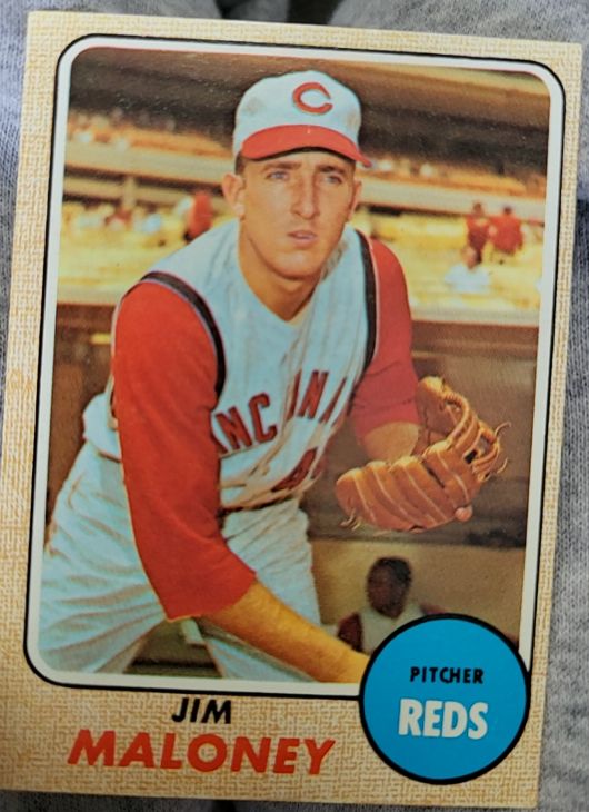 1968 Topps #425 Jim Maloney — front