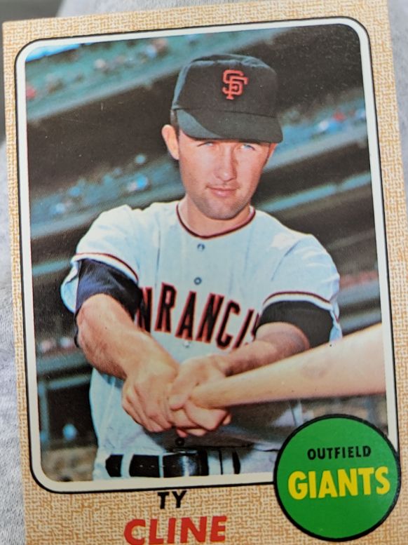 1968 Topps #469 Ty Cline — front