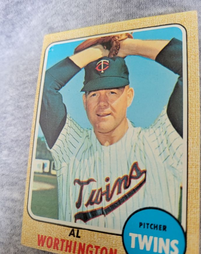 1968 Topps #473 Al Worthington — front