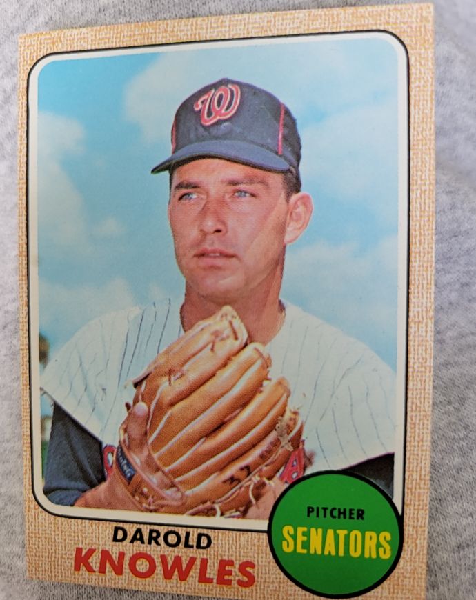 1968 Topps #483 Darold Knowles — front