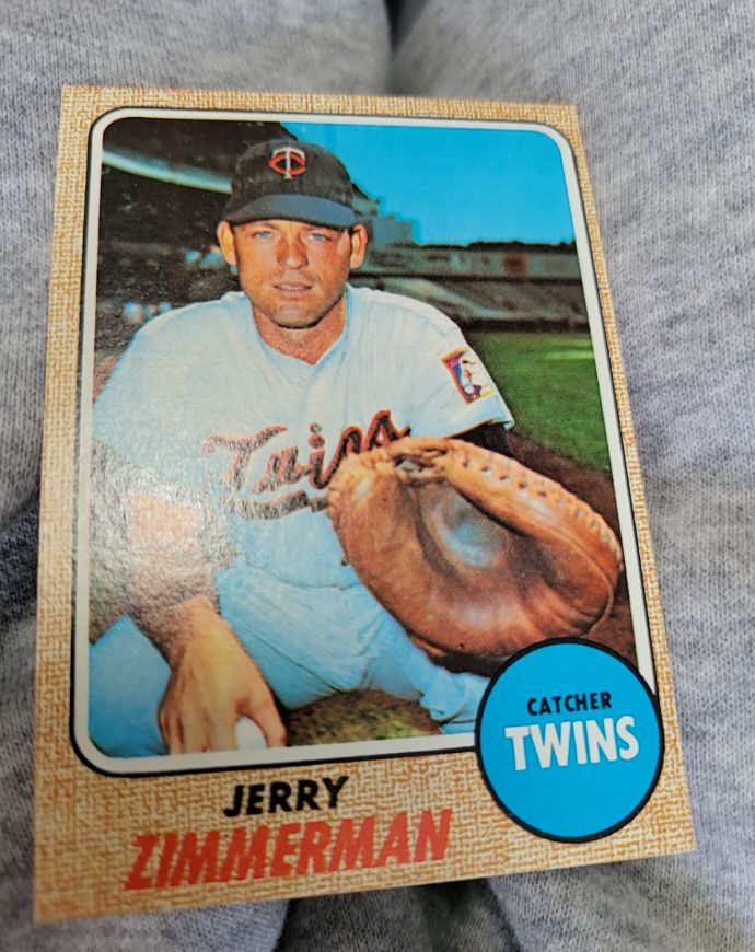 1968 Topps #181 Jerry Zimmerman — front