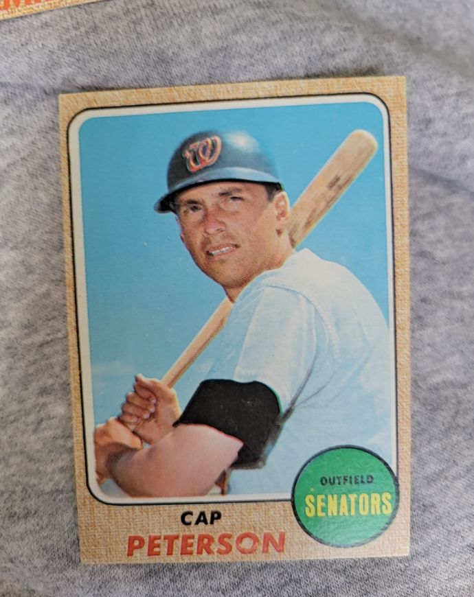 1968 Topps #188 Cap Peterson — front