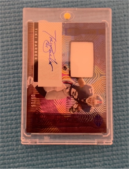 2023 Panini Illusions First Impressions Tiki Barber #05/15 — front
