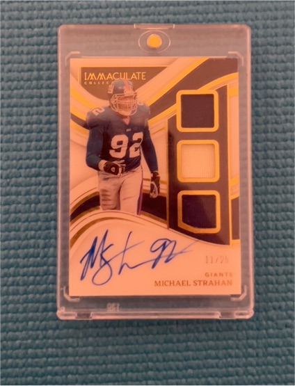 2023 Panini Immaculate #11 Michael Strahan — front