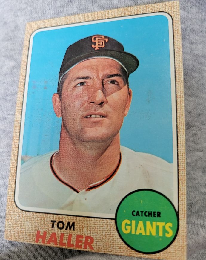 1968 Topps #185 Tom Haller — front