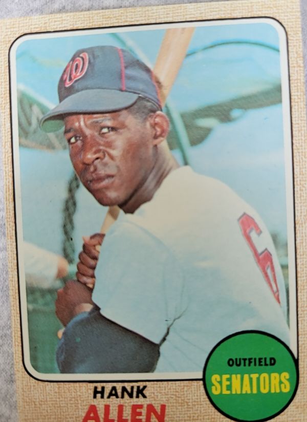 1968 Topps #426 Hank Allen Washington Senators — front