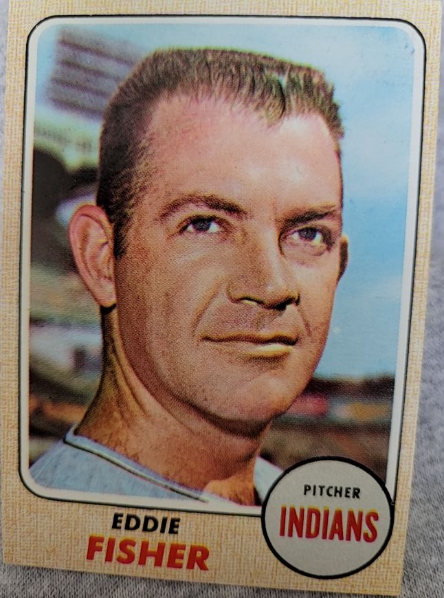 1968 Topps #418 Eddie Fisher — front