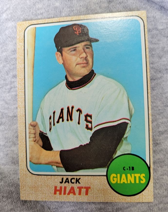 1968 Topps #419 Jack Hiatt — front