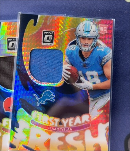 2025 Panini Donruss Optic #FYFBH-ITA Isaac Teslaa First Year Fresh Rookie Patch — front