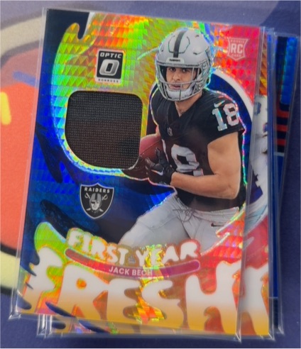 2025 Panini Donruss Optic #FYFBH-JBH Jack Bech First Year Fresh Patch — front