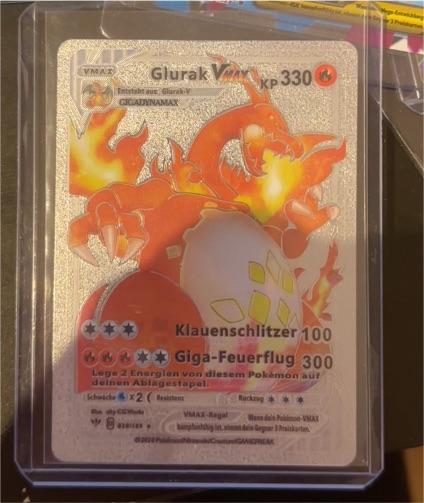 2020 Pokémon Sword & Shield #074 Glurak VMAX — front