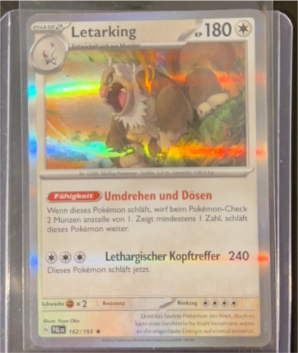 2021 Pokémon PAL 162 Letarking — front