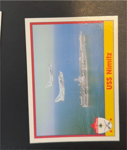 1991 Pacific Operation Desert Shield #52 USS Nimitz — front