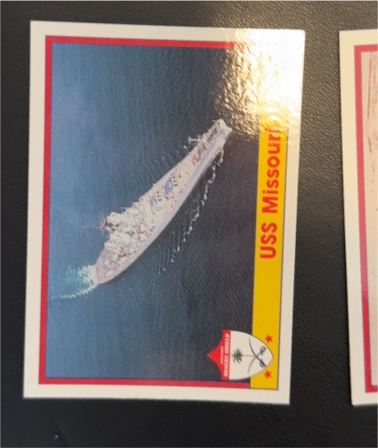 1991 Pacific Operation Desert Shield #54 USS Missouri — front