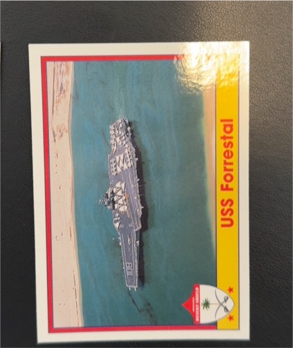 1991 Pacific Operation Desert Shield #57 USS Forrestal — front