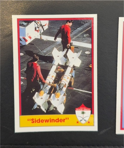 1991 Pacific Operation Desert Shield #48 Sidewinder — front