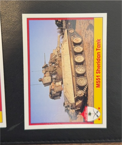 1991 Pacific Operation Desert Shield #49 M551 Sheridan Tank — front