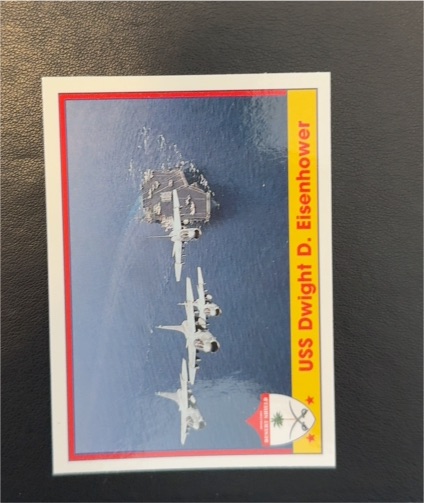 1991 Pacific Operation Desert Shield #51 USS Dwight D. Eisenhower — front
