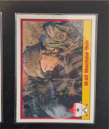 1991 Pacific Operation Desert Shield #42 M-60 Machine Gun — front