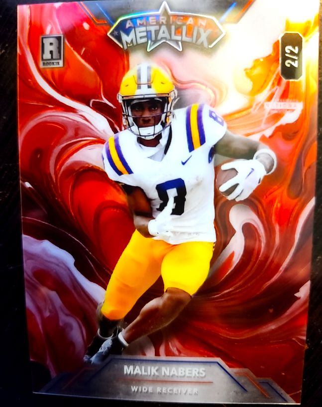 2023 Wild Card American Metallix #2/2 Malik Nabers — front