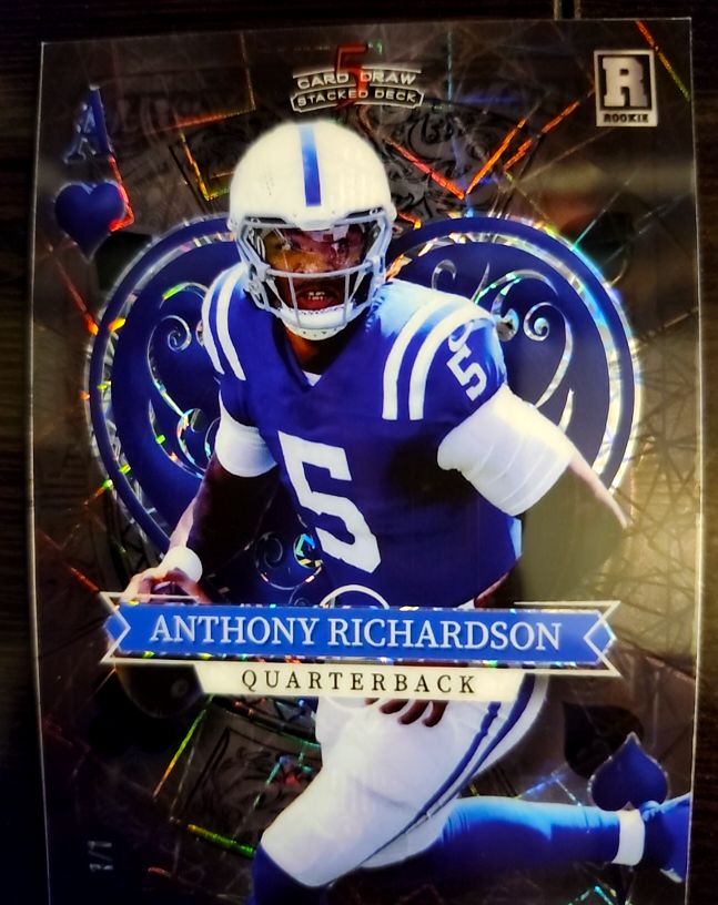 2023 Wild Card 5 Card Draw Anthony Richardson Rookie Card — front