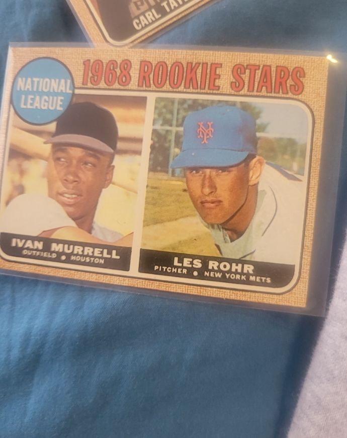 1968 Topps #569 National League Rookie Stars Ivan Murrell / Les Rohr — front