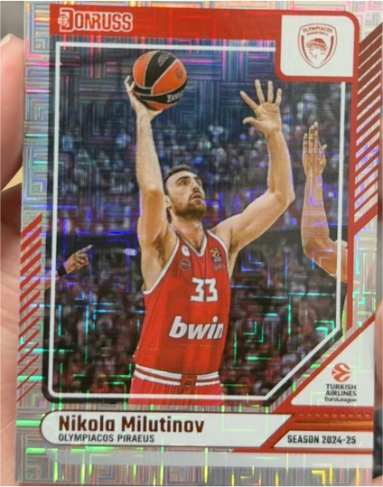 2024-25 Donruss EuroLeague #125 Nikola Milutinov — front
