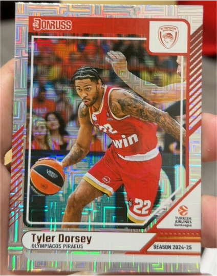 2024-25 Donruss EuroLeague #93 Tyler Dorsey — front