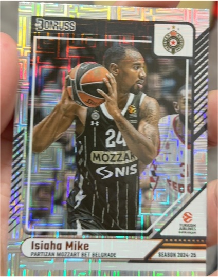 2024-25 Donruss EuroLeague #152 Isiaha Mike — front