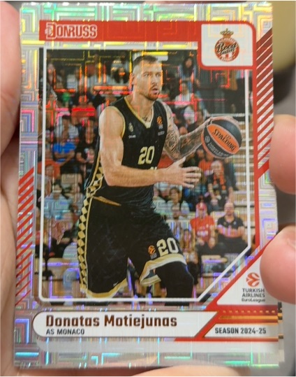 2024-25 Donruss EuroLeague #130 Donatas Motiejunas — front