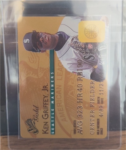 1995 Donruss Studio #5 Ken Griffey Jr. Gold Plastic Stock — front